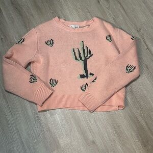 💕Wild Honey Blush Knit Top Catcus Print Size M